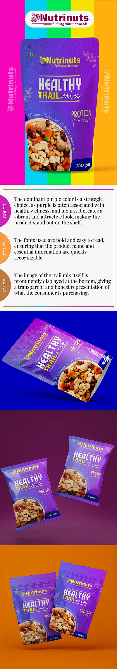 NutrInuts Healthy Trail Mix Packaging advertising branding design digital marketing digital marketing agency food graphic design logo packaging protein