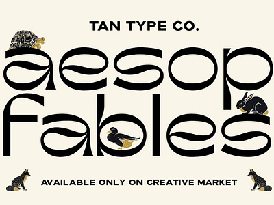 TAN - AESOP art deco art deco font display font display sans display type modern font modern typography vintage font vintage logo