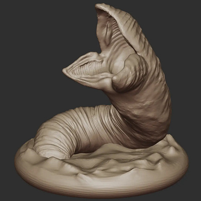 Dune Worm (Shai-Hulud) 3D PRINTABLE model 3d print blender dune dune worm sandworm stl