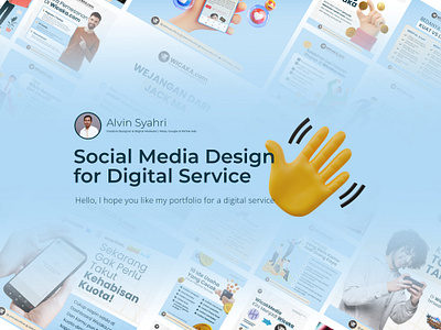 Social Media Design for Digital Service Business branding design digital marketing graphic design instagram feed design social media design