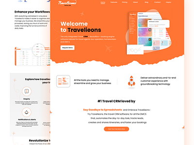 Travelieons - Your Ultimate Travel CRM graphic design ui