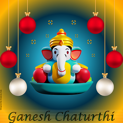 Lord Ganesh Chaturthi Banner banner design graphic design vector