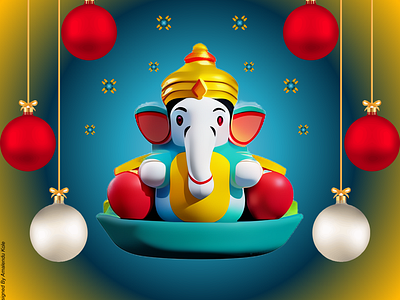 Lord Ganesh Chaturthi Banner banner design graphic design vector