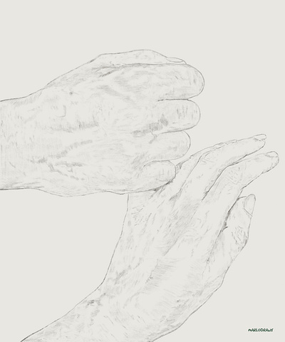 Gentle touch art gentle hands illustration letgo procreate touch