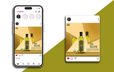 Olive Oil Product design for Social Media oil product olive oil product display social media community