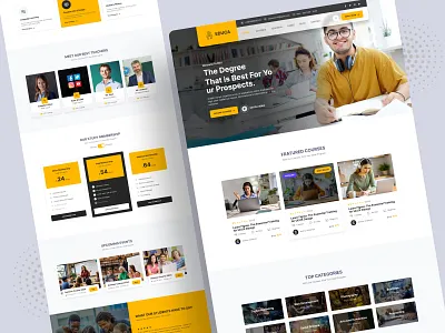 Education Website Design cleanui courseplatform creativeui dashboarddesign designinspiration e learning edtechdesign educationalwebsite interactivelearning learningplatform minimalistui mobilefriendly moderndesign responsivedesign studentportal ui uiuxdesign userexperience webdesign webui