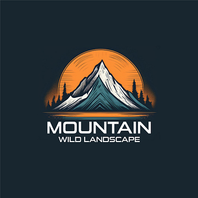 Mountain Wild Landscape animation branding design graphic design illustration logo typography vector