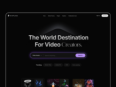 Pixflow.net design homepage ui ux video assets video templates website