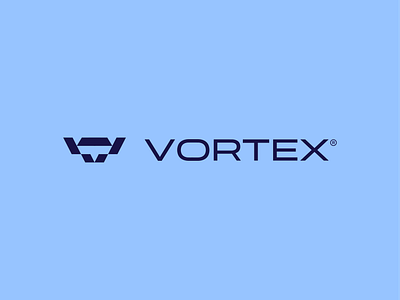 VORTEX Logo ai logo blockchain brand identity branding coding logo data development digital it logo logo logo design prism saas startup logo tech logo technology typography logo v v logo