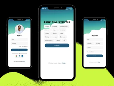 Basic Mobile Login Design figma login ui