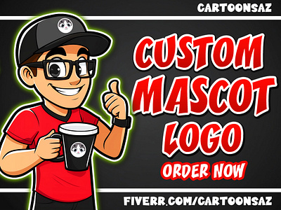 Custom Mascot Logo | Unique Cartoon Mascot Logo 2d branding cartoon character cartoon style cartooning cartoonsaz custom cartoon logo design fiverr fiverr cartoon logo fiverr logo graphic design illustration logo logo design logo designer logo maker mascot mascot logo vector logo