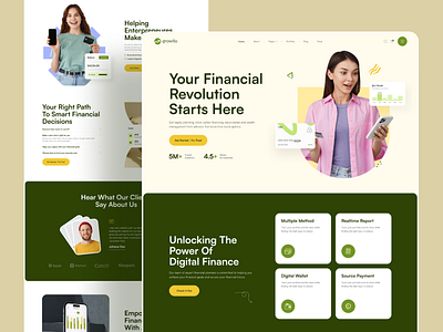 Fintech Landing Pages Exploration branding colorful design design inspiration finincial fintech illustration landing pages minimal minimalist saas typogaphy ui uidesign