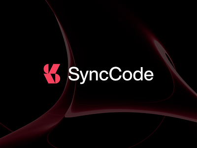 SyncCode Logo branding code coding dev developer digital identity encoding high complex codes high tech identity intelligent analytics logo network networks networking programming research development s coding logo s logo saas