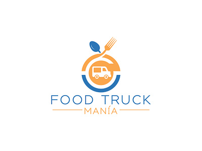 Food Truck Logo best logo designer branding design food industry logo food truck logo graphic design illustration logo logo design logo maker minimalist spoon and fork symbol ui vector design