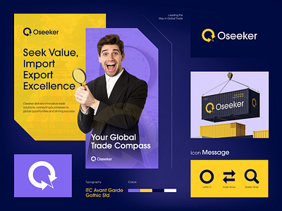 Oseeker | Import Export Company | Logo Design agency brand design branding business company logo creative design export global business graphic design import innovative logo logo design logodesign logos minimalist modern trade uniques