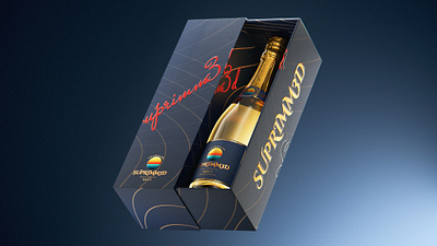 3D CHAMPAGNE COMMERCIAL - CGI 3d 3d animation animation branding design graphic design illustration motion design