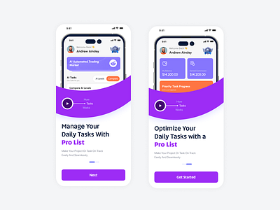 Task app Onboarding UI UX Design app design app ui ux design onboarding onboarding uiu x task task app task ui ui uiux