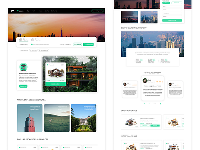 REAL ESTATE PORTAL branding design dribble figma realestate ui ux website