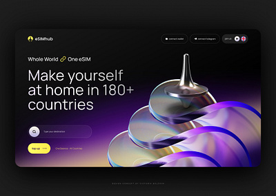 The concept eSIMhub design esimhub the concept ui web