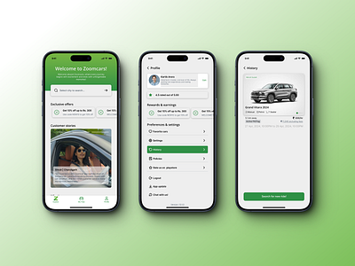 Zoomcars Redesign | App Design ui