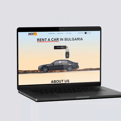 Web design. Car rental company animation ui web webdesign