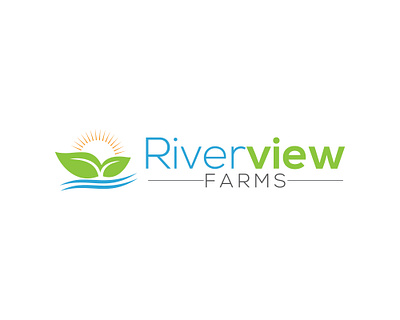 Farm logo agricultural business logo agriculture logo farm business logo farm logo growth logo leaf logo river logo riverview farms logo sun logo