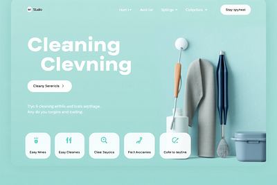 Wix Studio - Cleaning Services Theme branding design graphic design illustration vector