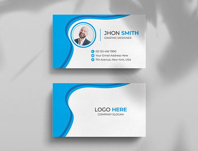 Simple And Clean Business Card Design Template clean visiting card graphic design shahriar nayem suny suny graphic