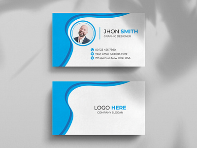 Simple And Clean Business Card Design Template clean visiting card graphic design shahriar nayem suny suny graphic