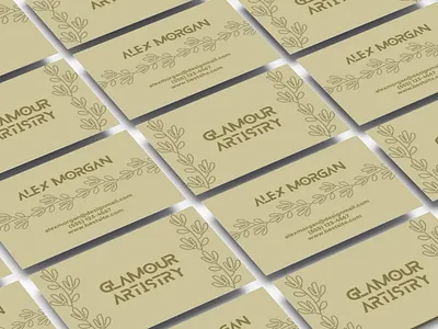 Business card attractive beauty branding business business card card graceful graphic design mystical bloom simple vector