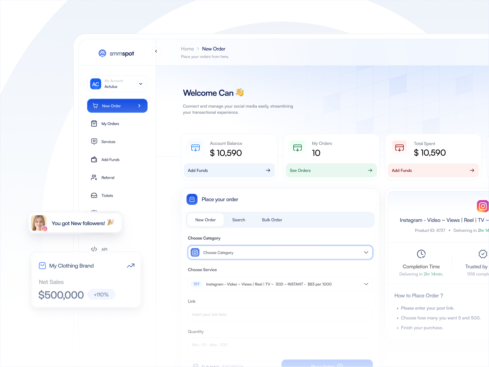 ✤ Lumen: A Clean and Modern SMM Panel Template for PerfectPanel admin panel blue clean dashboard clean ui dashboard digital marketing dashboard landing page minimalist dashboard perfect theme perfectpanel theme saas dashboard smm smm panel template smm panel theme smm theme social media dashboard social media marketing ui design uidesign web dashboard template