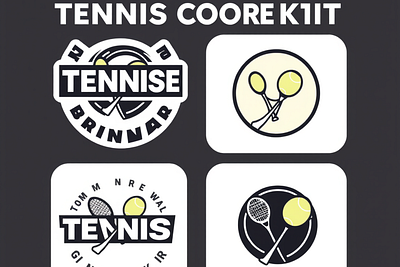 Tennis Core Logo Kit - AI, EPS, PSD branding design graphic design illustration logo vector