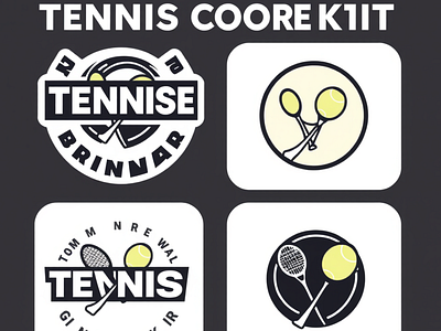 Tennis Core Logo Kit - AI, EPS, PSD branding design graphic design illustration logo vector