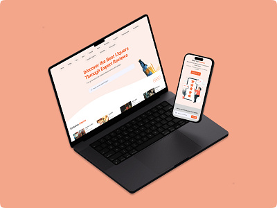 Liquor- Web & Mobile App Concept branding figma figma prototyping graphic design logo ui