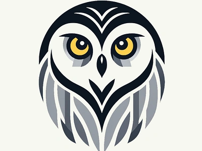 Artistic Logo Inspirations by Aravind Reddy Tarugu #5: Gray Owl aravind art branding clean design digital flat geometric graphic design great gray owl icon logo modern nature reddy tarugu ui ux vector website