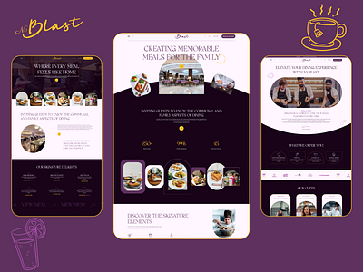 Restaurant and Cafe Website Template bakery bistros cafe chef cuisine reservation restaurant