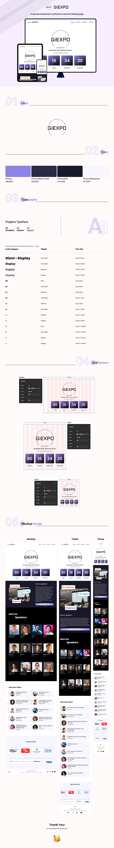 GiEXPO blockchain conference blockchain conference crypto cryptocurrency desktop figma graphic design landing page mobile mockup responsive website tablet ui uiux user experience user interface ux web website