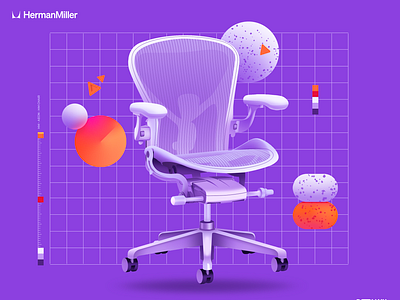 Aeon chair - Herman Miller chair design furniture gravity hermanmiller illustration lux mobilier product productdesign