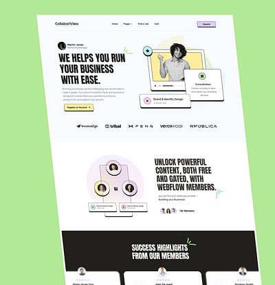 CollaboriView User Interface design designertrends designinspiration dribble landingpage landingpagedesign ui uidesign uidesigner uitrends uiux uiuxdesigner ux uxd uxdesign uxlandingpage