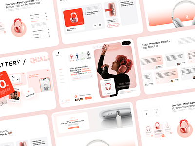 SmartWave - Product Landing Page branding ecommerce landing landing page minimalistic pink shop store ui ux