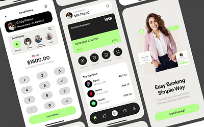 Easy Banking App User Interface appdesign appdesigntrends appui appuiux appuserinterface bankapp branding design designinspiration dribble financeapp illustration landingpage ui uidesign uiux uiuxdesigner userinterface ux uxd