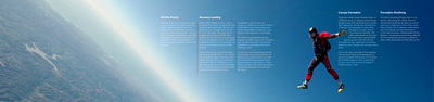 SkyDiving Brochure (InDesign) adobe design graphic design indesign