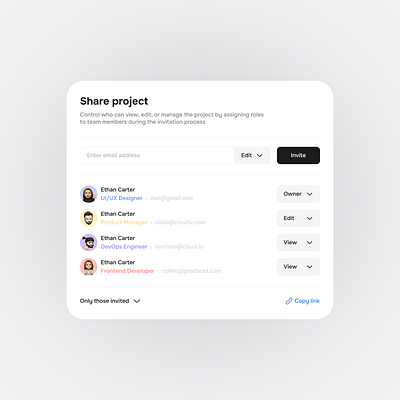 Share project app component concept concept design design figma product design share ui ux uxui