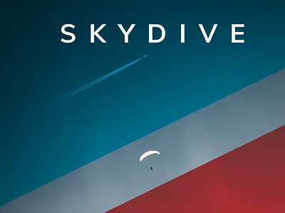Skydive Brochure Cover (InDesign) adobe branding design graphic design
