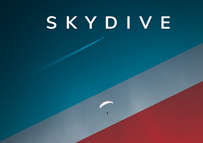 Skydive Brochure Cover (InDesign) adobe branding design graphic design