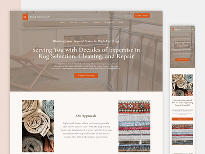 18th street orientals - Rug Store Website (+ Mobile Responsive) carpets design e commerce mobile mobile responsive orientals responsive rugs ui uiux ux web design webdesign website