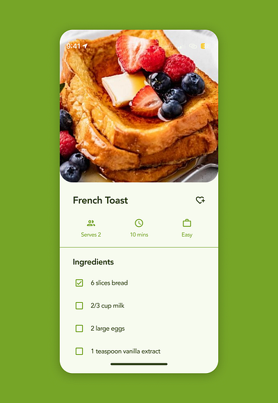 Recipe dailyui