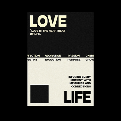 The balance between Love and Life. (Poster design) adobe art design graphic design graphicdesigning love loveandlife photoshop poster posterdesign posters typography