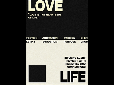 The balance between Love and Life. (Poster design) adobe art design graphic design graphicdesigning love loveandlife photoshop poster posterdesign posters typography