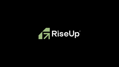 RiseUp brand identity branding design fitness gym logo logo design visual design workout